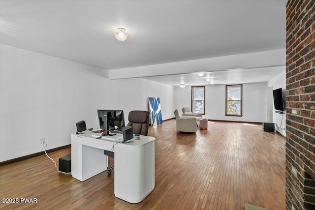 29 Hirshorn Dr, Newfoundland, PA 18445 - office featuring hardwood / wood-style flooring and baseboards