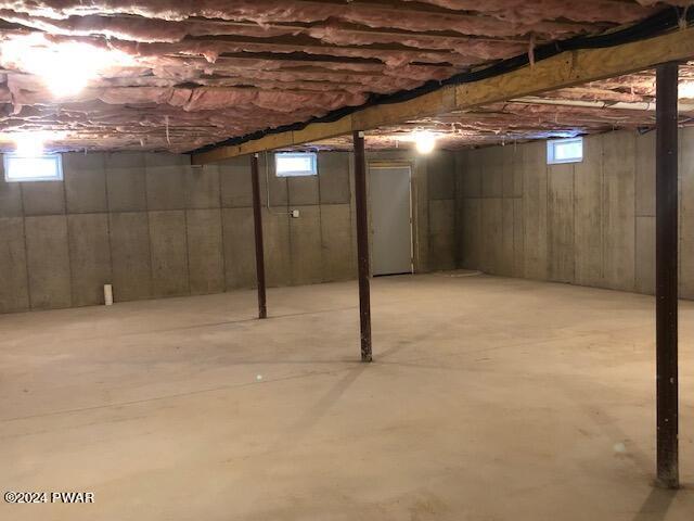 view of basement