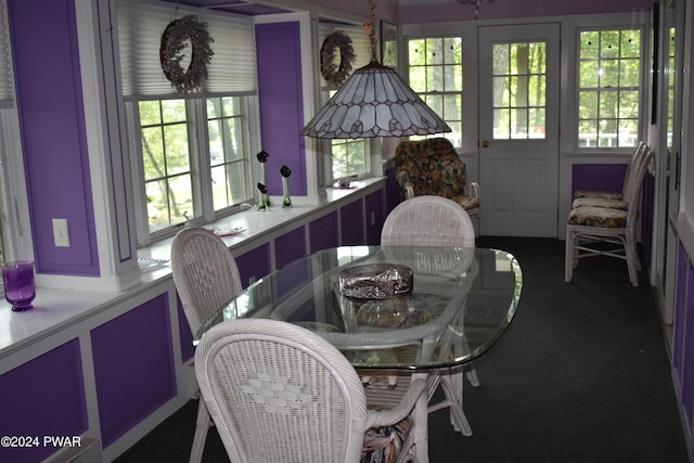 view of dining area