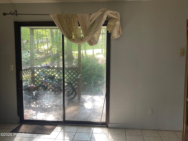 110 Gold Key Rd, Milford, PA 18337 - doorway to outside featuring light tile patterned floors