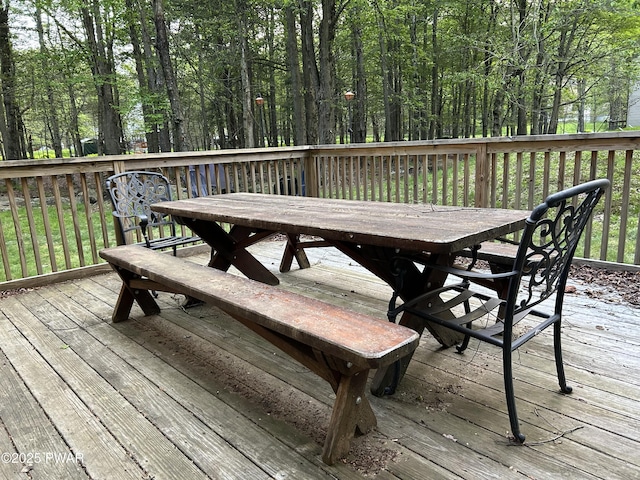 1024 Pitt Rd, Newfoundland, PA 18445 - deck with outdoor dining space