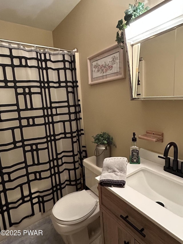 1024 Pitt Rd, Newfoundland, PA 18445 - bathroom with vanity and a shower with curtain