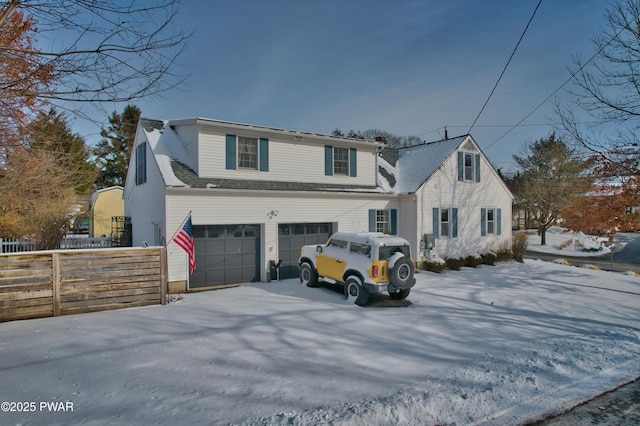 front facade featuring a garage