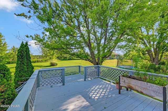 1528 Mount Cobb Rd, Jefferson Township, PA 18436 - wooden terrace with a lawn
