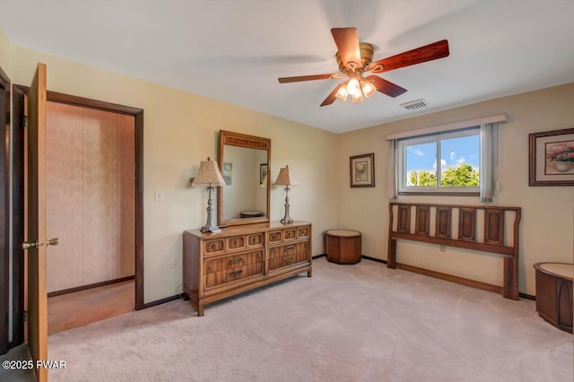 1528 Mount Cobb Rd, Jefferson Township, PA 18436 - carpeted bedroom featuring baseboards and ceiling fan