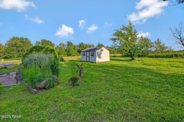 1528 Mount Cobb Rd, Jefferson Township, PA 18436 - view of green lawn featuring a storage unit