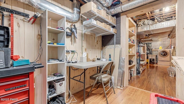 interior space featuring washer / clothes dryer