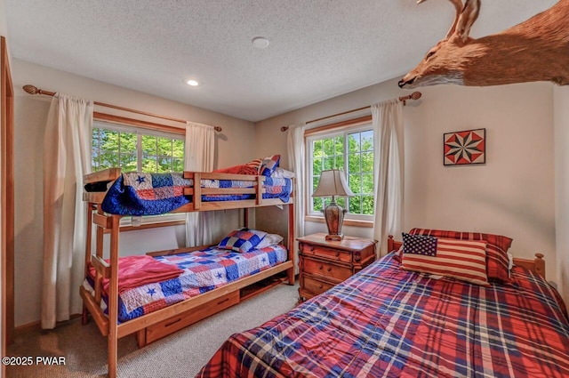 1007 Apache Ct, Lake Ariel, PA 18436 - carpeted bedroom with a textured ceiling and recessed lighting