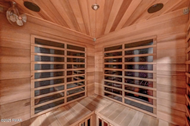1007 Apache Ct, Lake Ariel, PA 18436 - sauna with wood ceiling and wooden walls