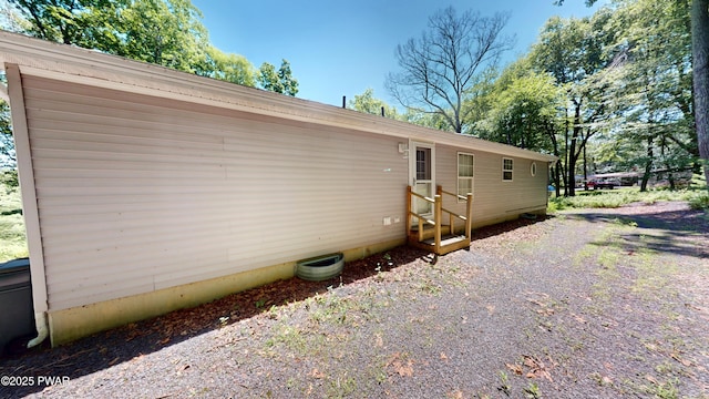 103 Windwards Ln, Dingmans Ferry, PA 18328 - rear view of house with entry steps