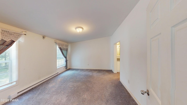 103 Windwards Ln, Dingmans Ferry, PA 18328 - spare room featuring baseboard heating and carpet