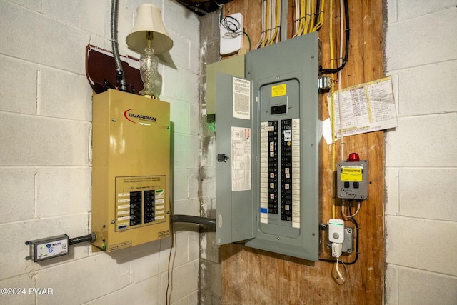 utility room featuring electric panel