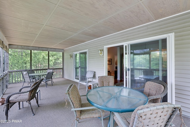 102 Circle Dr, Milford, PA 18337 - sunroom / solarium with outdoor dining space