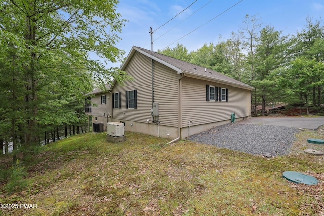 102 Circle Dr, Milford, PA 18337 - view of home's exterior featuring a central air condition unit