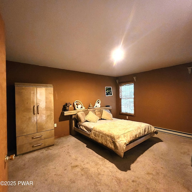 111 Ranger Rd, Greeley, PA 18425 - bedroom featuring a baseboard radiator and carpet floors