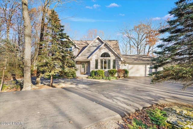 front of property featuring a garage