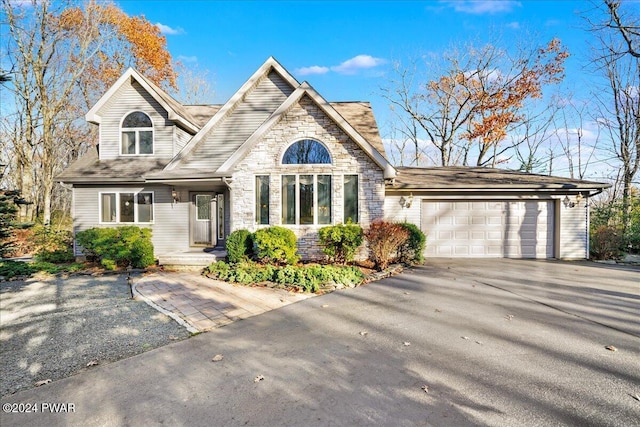 front of property featuring a garage