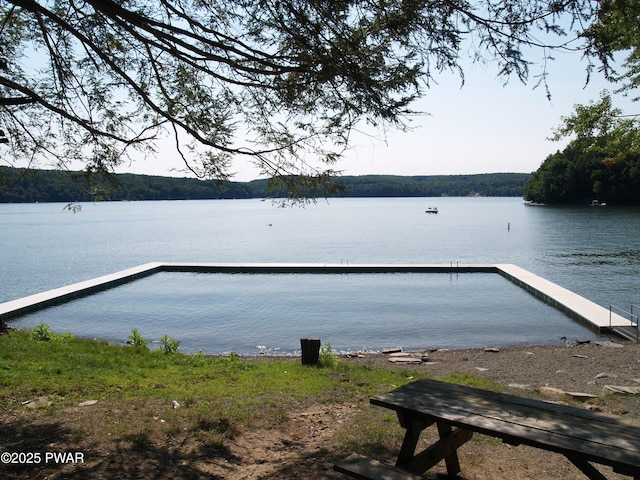 1032 Deer Field Ct, Lake Ariel, PA 18436 - dock area featuring a water view
