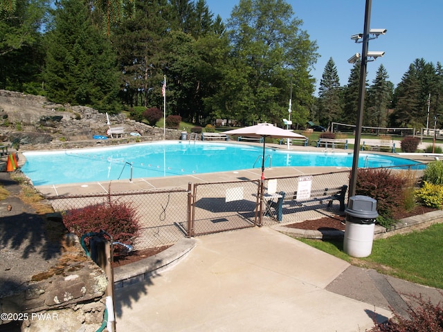 1032 Deer Field Ct, Lake Ariel, PA 18436 - community pool with view of scattered trees