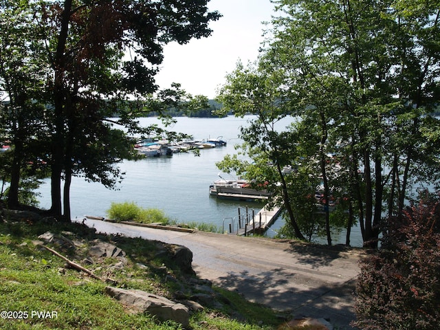 1032 Deer Field Ct, Lake Ariel, PA 18436 - dock featuring a boat ramp and a water view