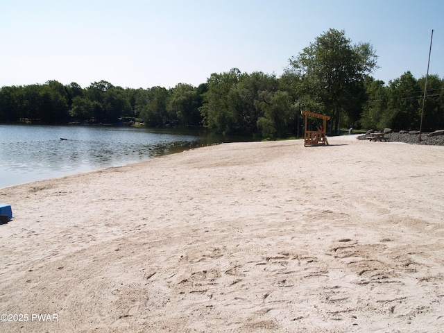 1032 Deer Field Ct, Lake Ariel, PA 18436 - water view featuring a heavily wooded area