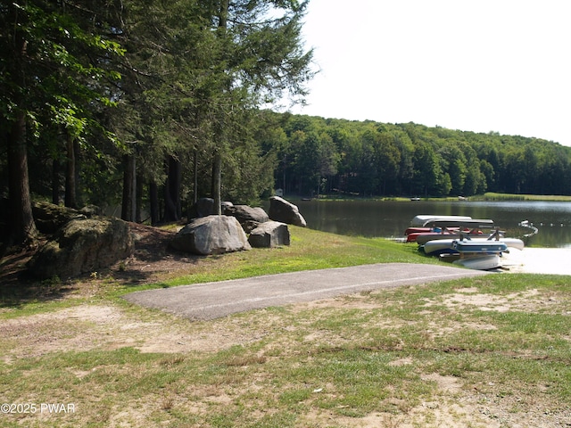 1032 Deer Field Ct, Lake Ariel, PA 18436 - view of yard featuring a forest view and a water view
