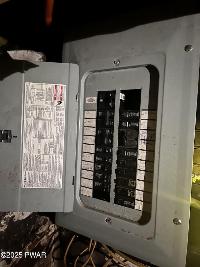 utility room with electric panel