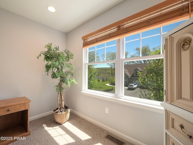 803 Macintosh Way, Matamoras, PA 18336 - interior details with visible vents, carpet, baseboards, and recessed lighting