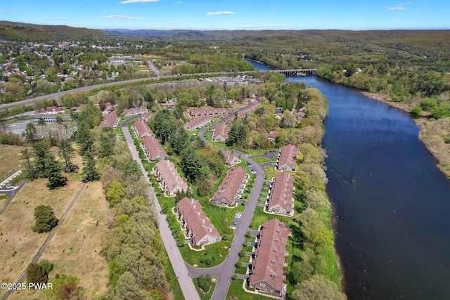 803 Macintosh Way, Matamoras, PA 18336 - bird's eye view featuring a water view and a view of trees