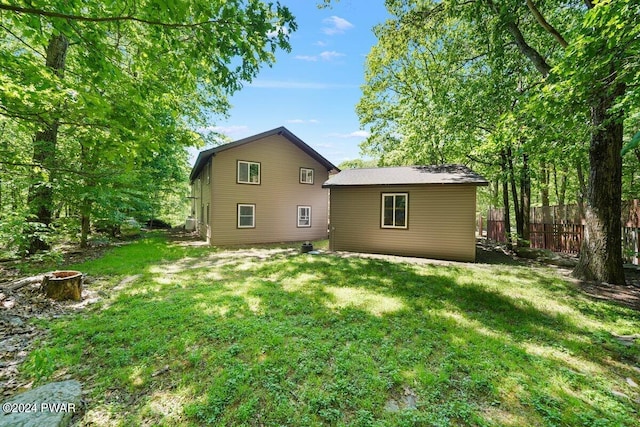 109 Widgeon Ln, Lords Valley, PA 18428 - back of house featuring a fire pit