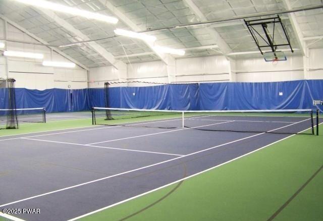 13 Huron Ct, Lake Ariel, PA 18436 - view of tennis court with community basketball court