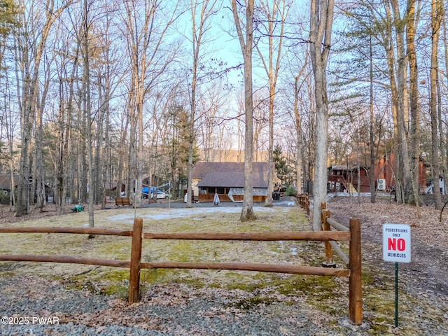 24 Lakeside Dr, Lakeville, PA 18438 - view of yard with fence
