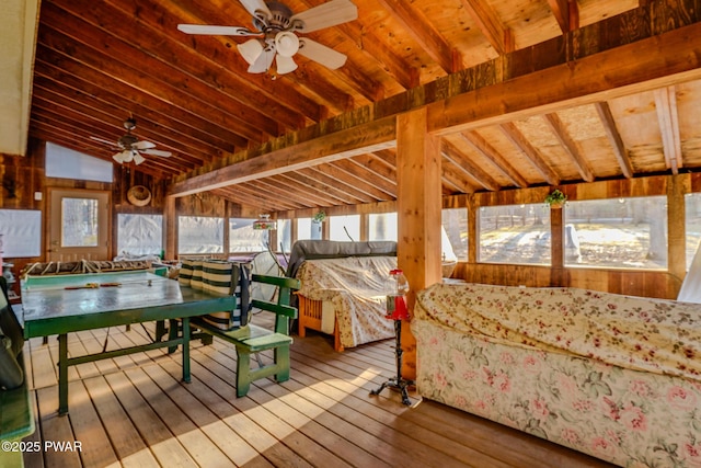 24 Lakeside Dr, Lakeville, PA 18438 - bedroom featuring lofted ceiling and hardwood / wood-style flooring