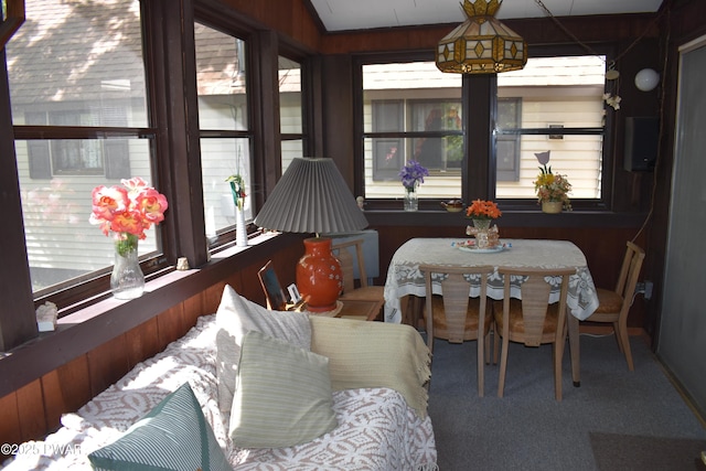 121 Mountain View Dr, Lords Valley, PA 18428 - sunroom with carpet flooring