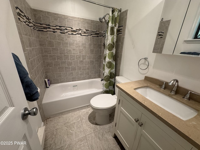 219 Woodpecker Ct, Bushkill, PA 18324 - full bathroom featuring vanity and shower / bath combination with curtain