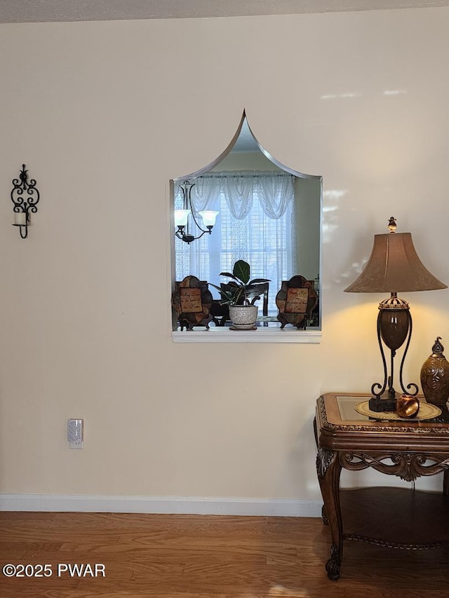 814 Clearview Dr, Long Pond, PA 18334 - interior details featuring baseboards and wood finished floors
