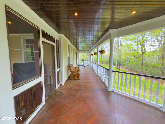 302 Oneida Way, Milford, PA 18337 - unfurnished sunroom with ornamental molding
