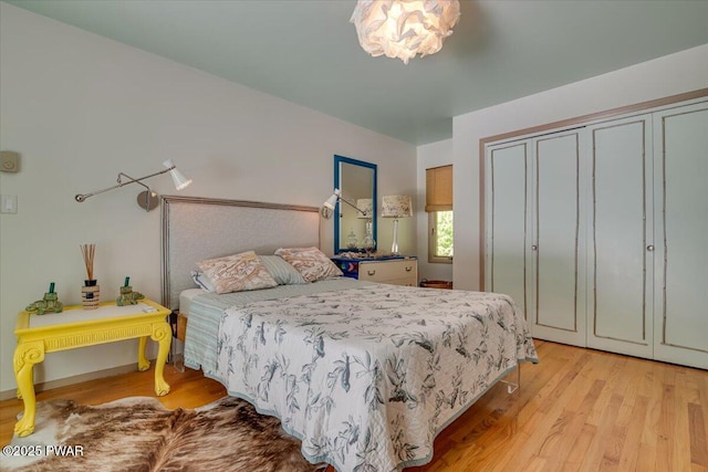 115 Washington Dr, Lords Valley, PA 18428 - bedroom with light wood-style flooring and a closet