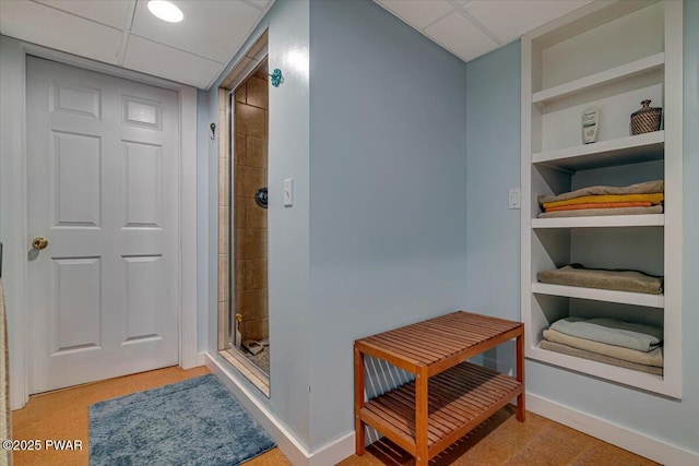 115 Washington Dr, Lords Valley, PA 18428 - hall with a drop ceiling and built in features