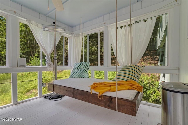 115 Washington Dr, Lords Valley, PA 18428 - sunroom with ceiling fan and healthy amount of natural light