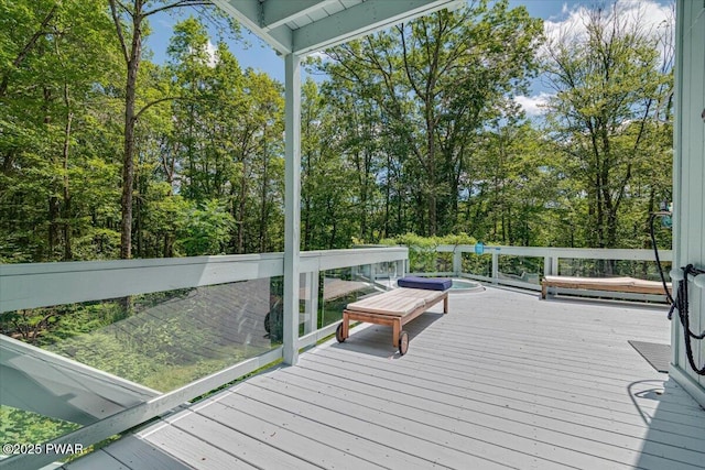 115 Washington Dr, Lords Valley, PA 18428 - view of wooden terrace