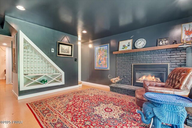 115 Washington Dr, Lords Valley, PA 18428 - cinema featuring recessed lighting and a fireplace