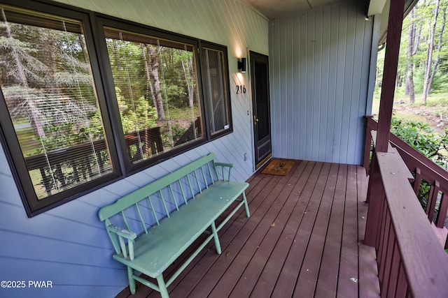 216 Canterbrook Dr, Lords Valley, PA 18328 - view of wooden terrace