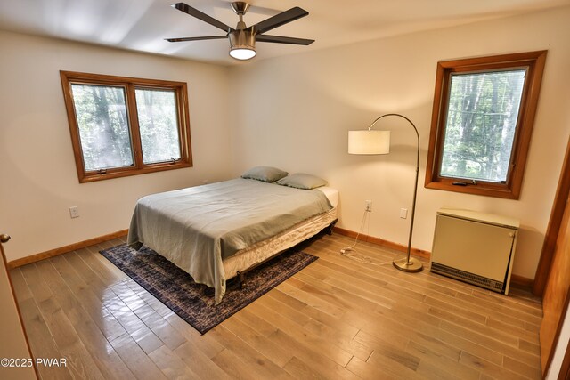 216 Canterbrook Dr, Lords Valley, PA 18328 - bedroom featuring light wood-style floors and ceiling fan