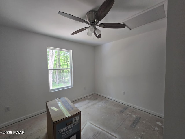 72 Lakeview Dr, Lake Ariel, PA 18436 - empty room with a ceiling fan and baseboards