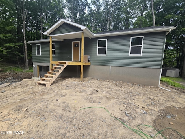 72 Lakeview Dr, Lake Ariel, PA 18436 - view of front of property featuring view of scattered trees and stairway