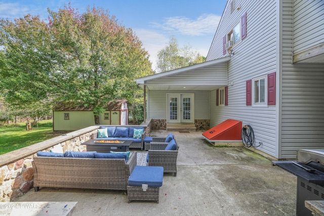 view of patio featuring outdoor lounge area