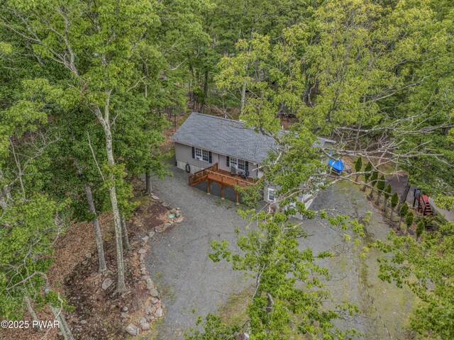 1011 Salem Pl, Lake Ariel, PA 18436 - view from above of property featuring a forest