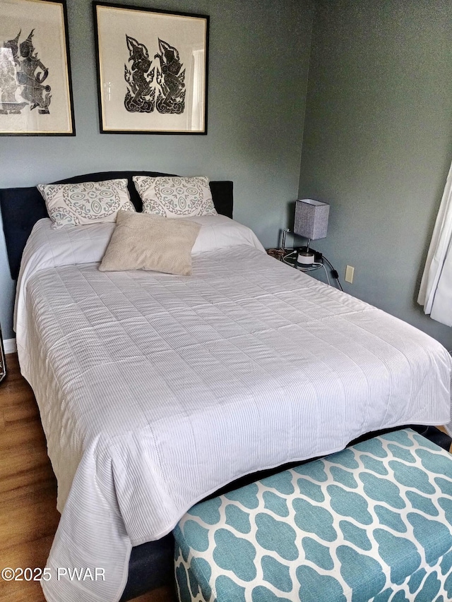 108 Boyds Mills Rd, Beach Lake, PA 18405 - bedroom featuring wood finished floors