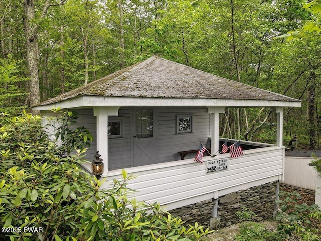193 Old Rte 402, Dingmans Ferry, PA 18328 - view of home's exterior featuring a view of trees